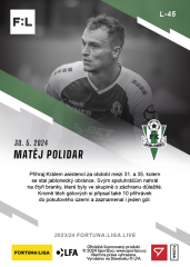L-45 Matěj Polidar FORTUNA:LIGA 2023/24 LIVE