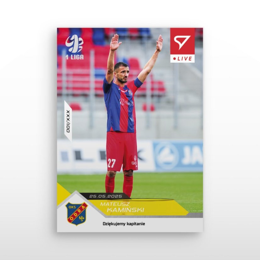 L-51 Mateusz Kamiński Betclic 1 Liga 2024/25 LIVE + UCHWYT