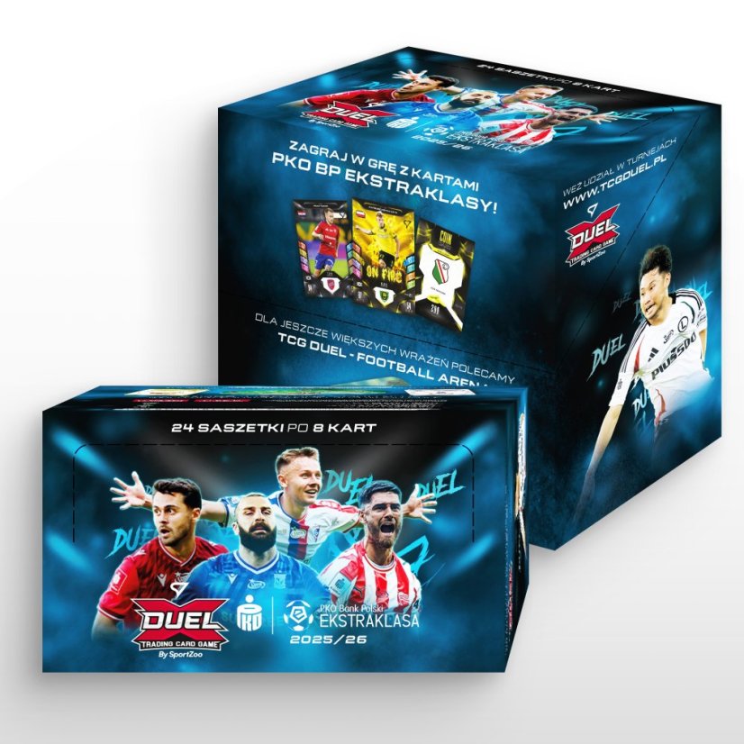 Retail box - futbalové kartičky SportZoo PKO BP Ekstraklasa 2025/26 Duel