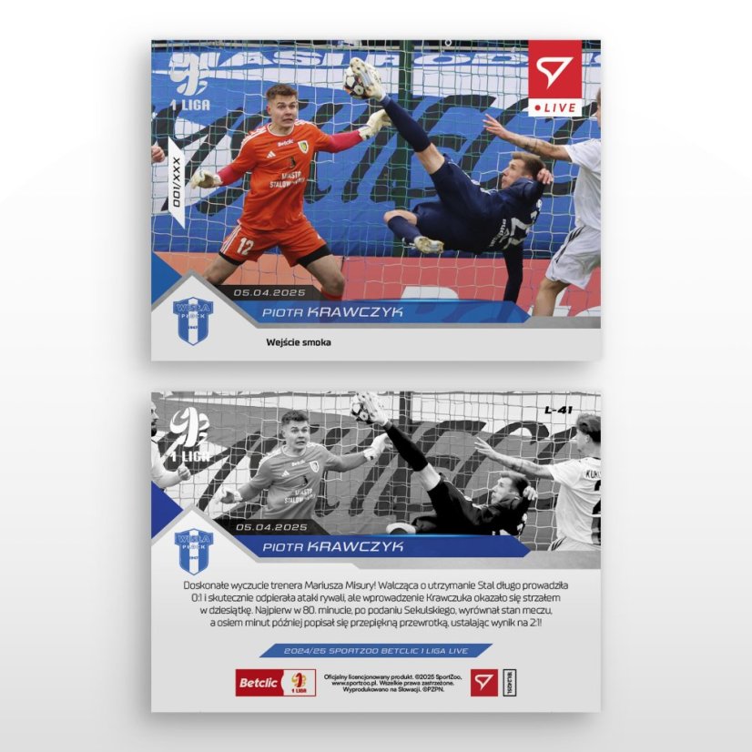 L-41 Piotr Krawczyk Betclic 1 Liga 2024/25 LIVE