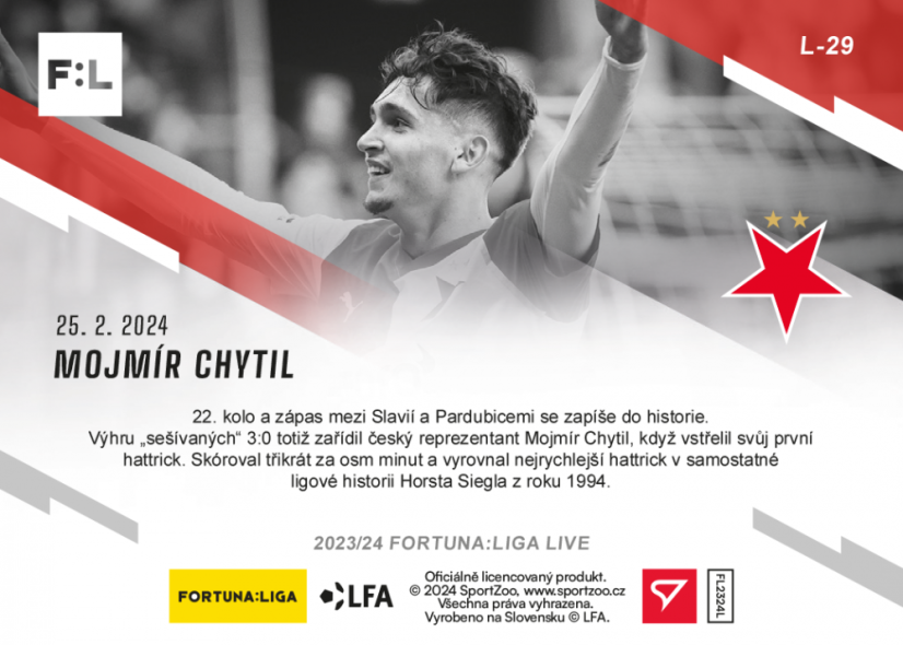 L-29 Mojmír Chytil FORTUNA:LIGA 2023/24 LIVE