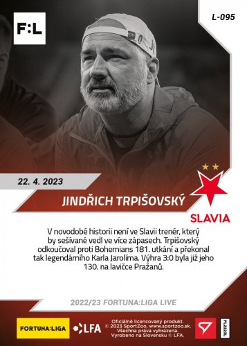 L-095 Jindřich Trpišovský FORTUNA:LIGA 2022/23 LIVE