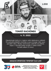 L-032 Tomáš Rachůnek TELH 2022/23 LIVE
