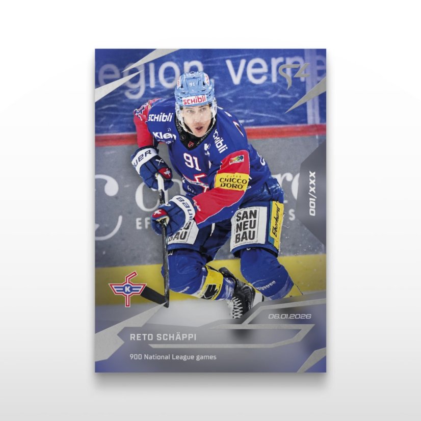 Hockey-samlar­kort L-38 Reto Schäppi – SportZoo National League 2025/26 LIVE