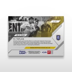 Futbalová kartička L-17 FK TEPLICE - SportZoo Chance Liga 2025/26 LIVE