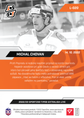 L-020 Michal Chovan TEL 2022/23 LIVE