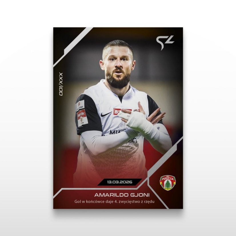 Football trading card L-33 Amarildo Gjoni - SportZoo Betclic 1 Liga 2025/26 LIVE