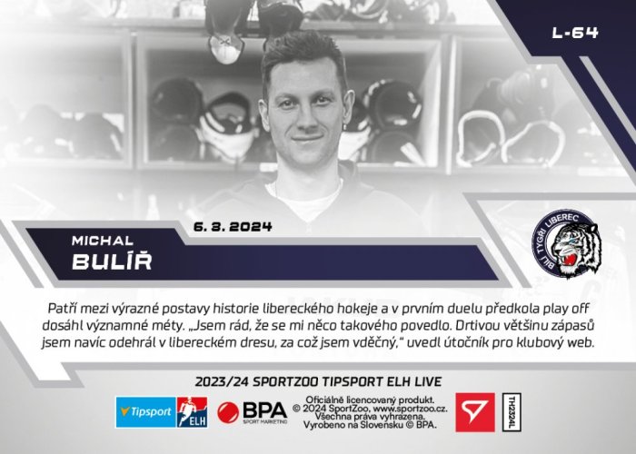 L-64 ZESTAW Michal Bulíř TELH 2023/24 LIVE + UCHWYT