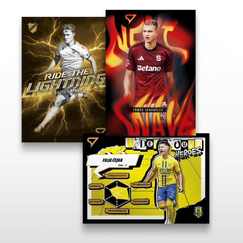 Retail balíček - fotbalové kartičky SportZoo Chance Národní Liga 2025/26