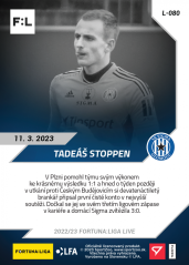 L-080 Tadeáš Stoppen FORTUNA:LIGA 2022/23 LIVE