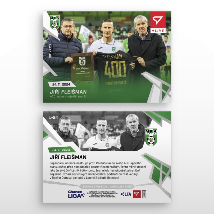 L-24 Jiří Fleišman Chance Liga 2024/25 LIVE