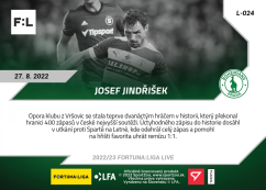 L-024 Josef Jindřišek FORTUNA:LIGA 2022/23 LIVE
