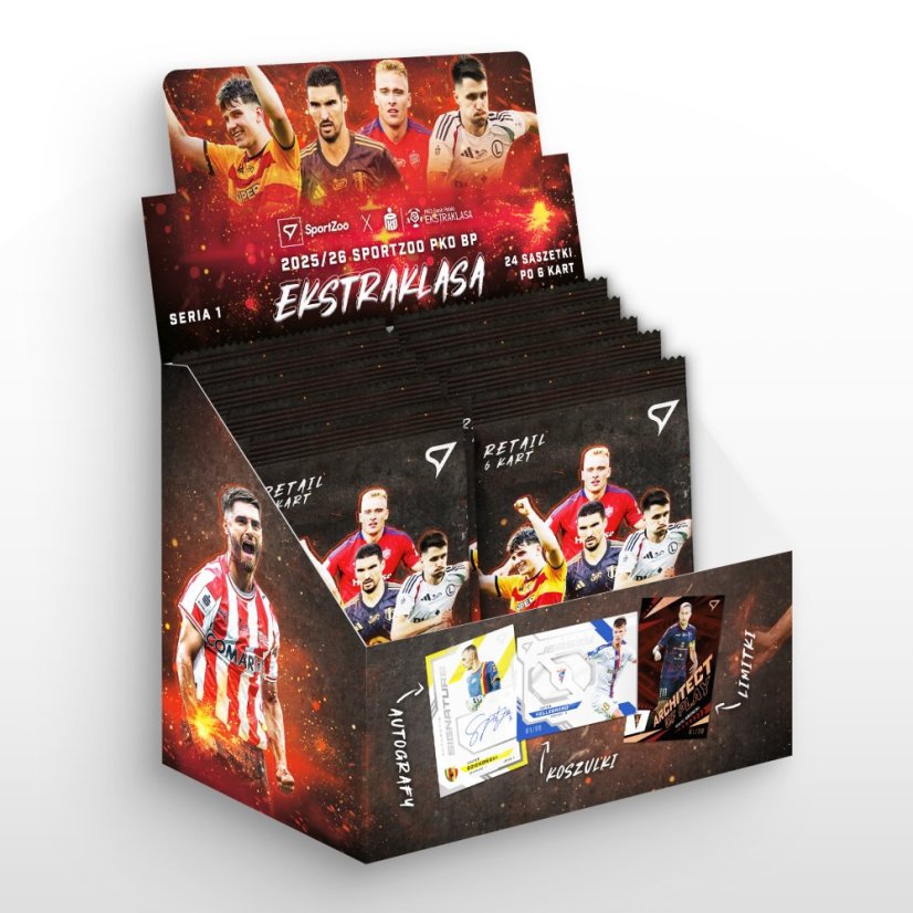 Retail box - Football Trading Cards SportZoo PKO BP Ekstraklasa 2025/26 - Series 1