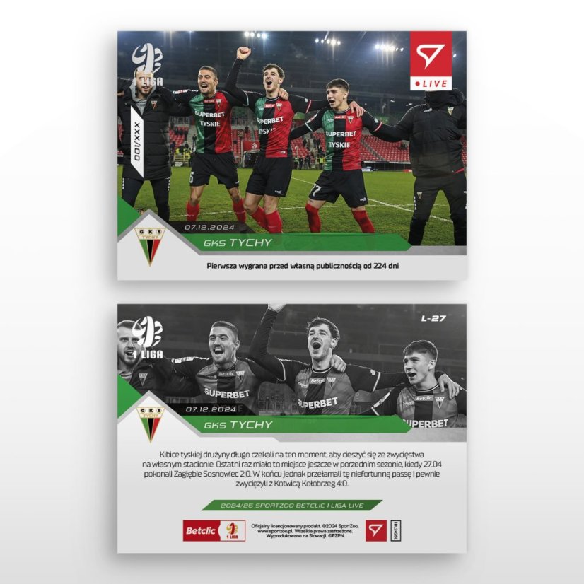 L-27 GKS Tychy Betclic 1 Liga 2024/25 LIVE