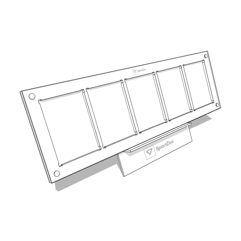 Holder 5x1 for 5 cards 180PT with a stand.
