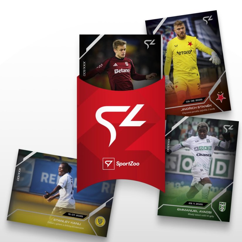 Zľavnený set 26 futbalových kartičiek Chance Liga - SportZoo Chance Liga 2025/26 LIVE