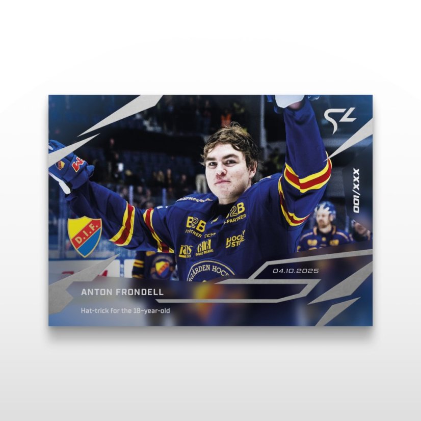 Hokejová kartička L-07 Anton Frondell - SportZoo Svenska hockeyligan 2025/26 LIVE