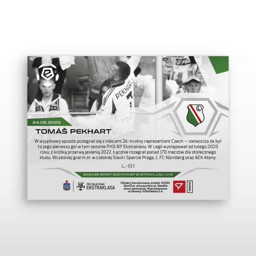 L-81 Tomáš Pekhart PKO BP Ekstraklasa 2024/25 LIVE