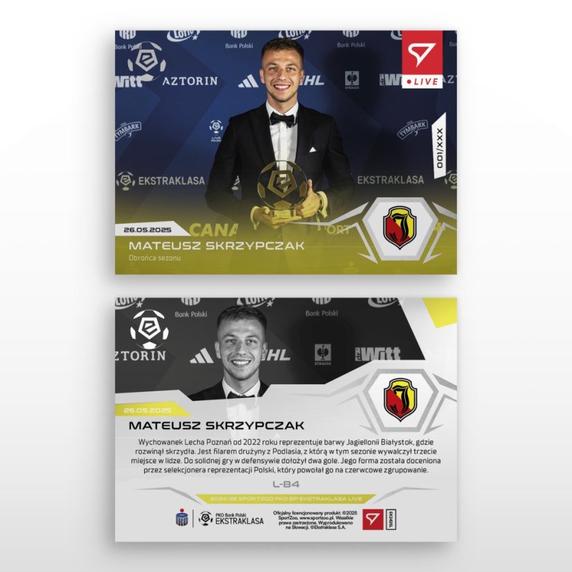 L-84 Mateusz Skrzypczak PKO BP Ekstraklasa 2024/25 LIVE + UCHWYT