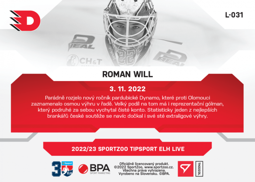 L-031 Roman Will TELH 2022/23 LIVE