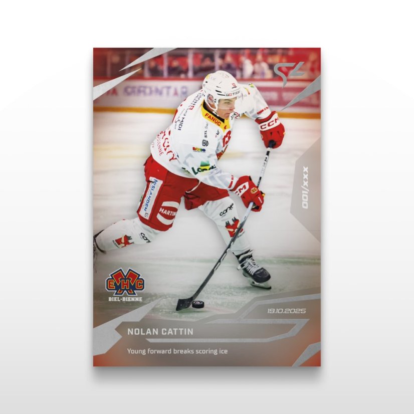 Hokejová kartička L-14 Nolan Cattin - SportZoo National League 2025/26 LIVE