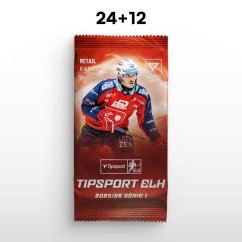 Letná akcia zľava 24 + 12 Retail balíček - hokejové kartičky SportZoo Tipsport ELH 2025/26 - 1. séria