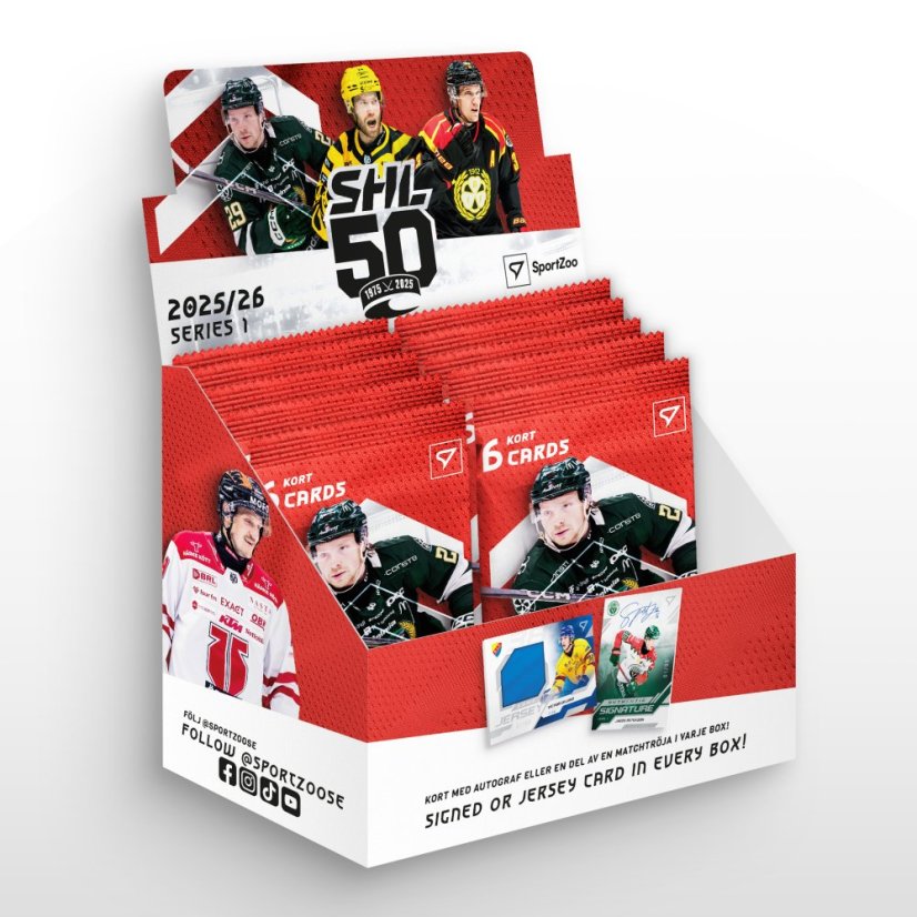 Retail box - Hockey Trading Cards SportZoo SHL 2025/26 - Series 1