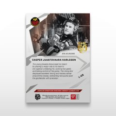 Hokejová  kartička L-09 Casper Juustovaara Karlsson - SportZoo Svenska hockeyligan 2025/26 LIVE