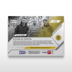 Fotbalová kartička L-33 Stanislav Dostál - SportZoo Chance Liga 2025/26 LIVE