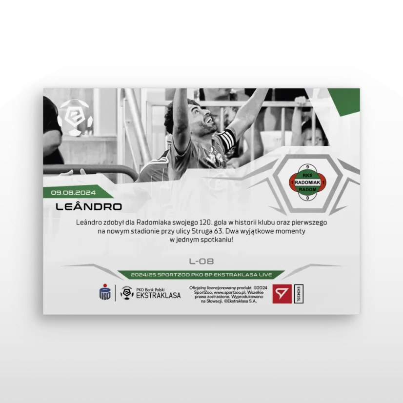 L- 08 Leândro PKO BP Ekstraklasa 2024/25 LIVE