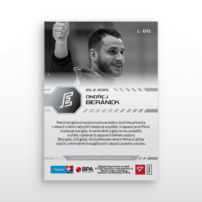 L-86 Ondřej Beránek TELH 2024/25 LIVE