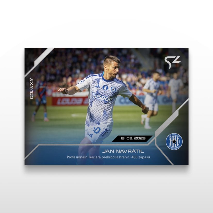 Football trading card L-10 JAN NAVRÁTIL - SportZoo Chance Liga 2025/26 LIVE