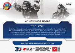 L-114 HC VÍTKOVICE RIDERA TELH 2022/23 LIVE