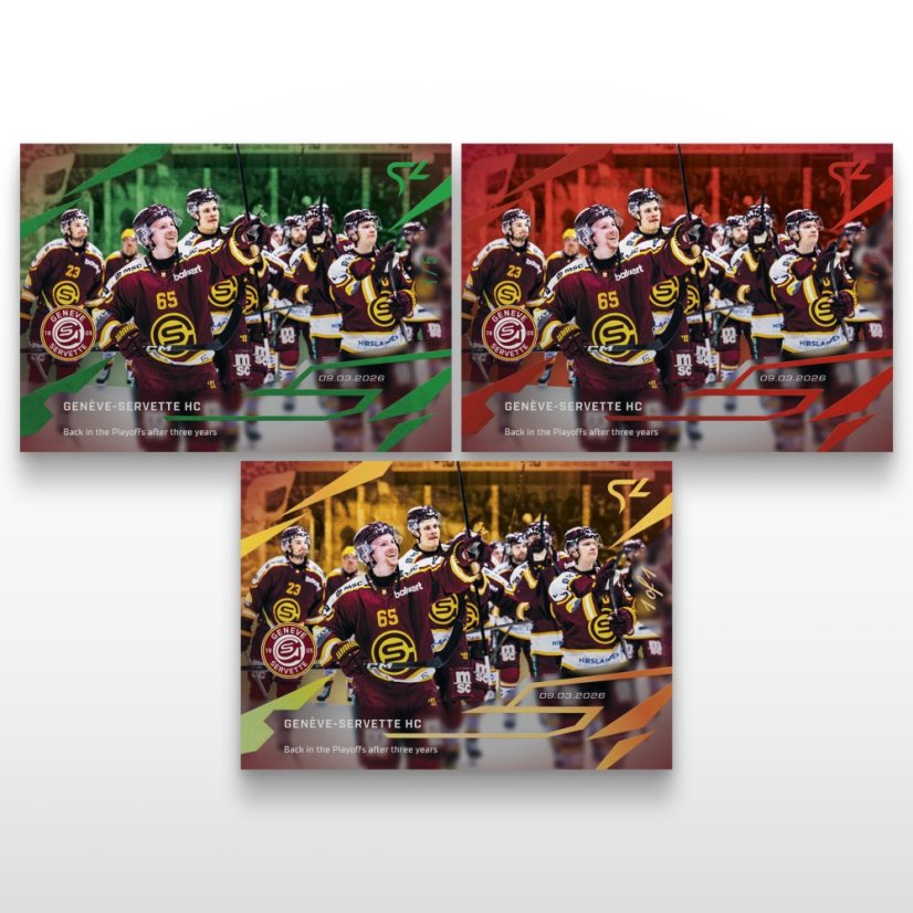 Karta hokejowa L-52 Genève-Servette HC - SportZoo National League 2025/26 LIVE