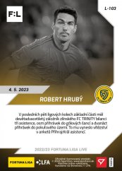 L-103 Robert Hrubý FORTUNA:LIGA 2022/23 LIVE