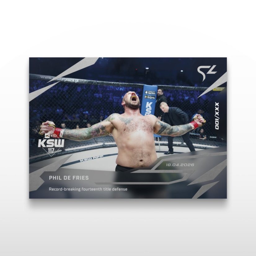 MMA-samlar­kort L-13 Phil De Fries – SportZoo KSW 2025/26 LIVE