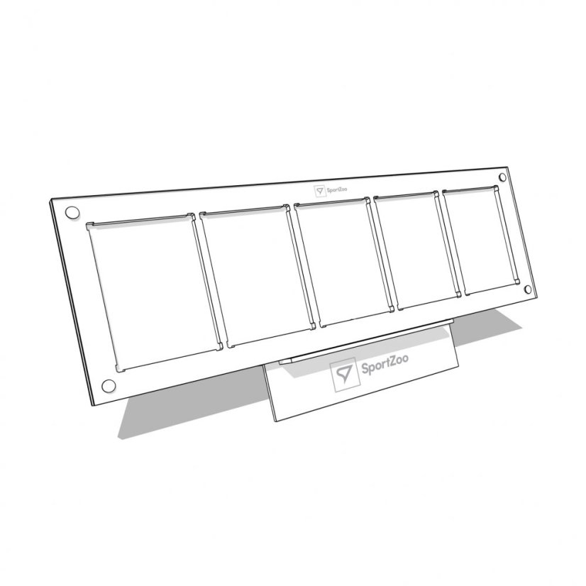 Holder 5x1 na 5 kartiček 180PT se stojanem