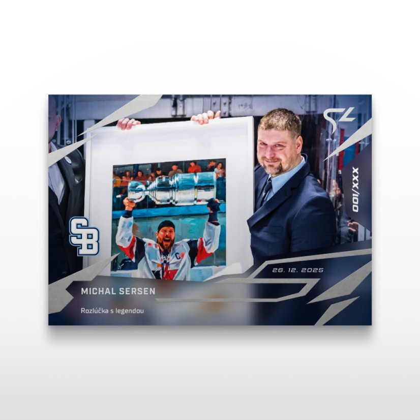 Hockey trading card L-26 MICHAL SERSEN - SportZoo Tipsport liga 2025/26 LIVE