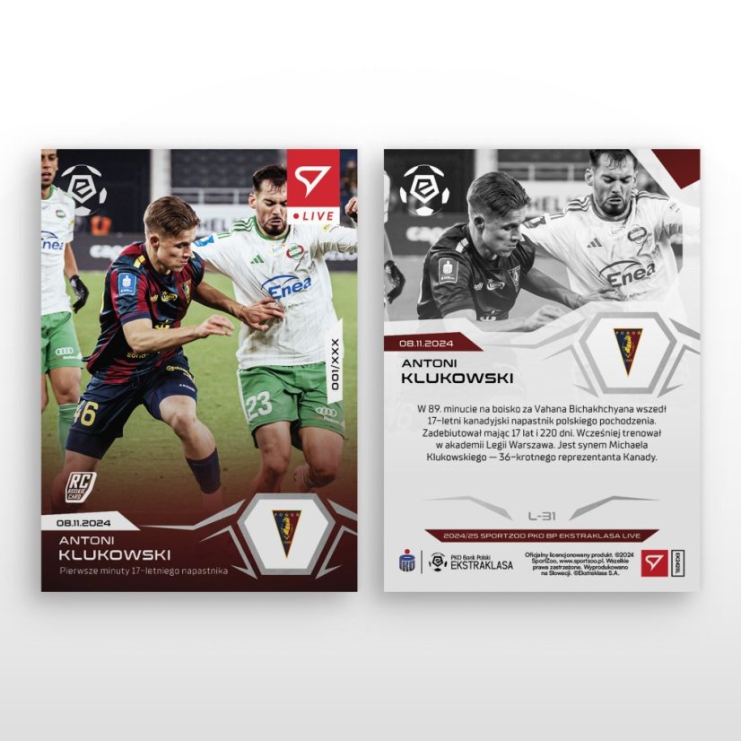 L-31 Antoni Klukowski PKO BP Ekstraklasa 2024/25 LIVE