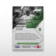 Futbalová kartička L-20 EMMANUEL AYAOSI - SportZoo Chance Liga 2025/26 LIVE