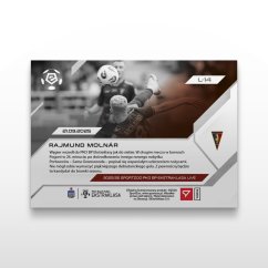 Fotbalová kartička L-14 Rajmund Molnár - SportZoo PKO BP Ekstraklasa 2025/26 LIVE