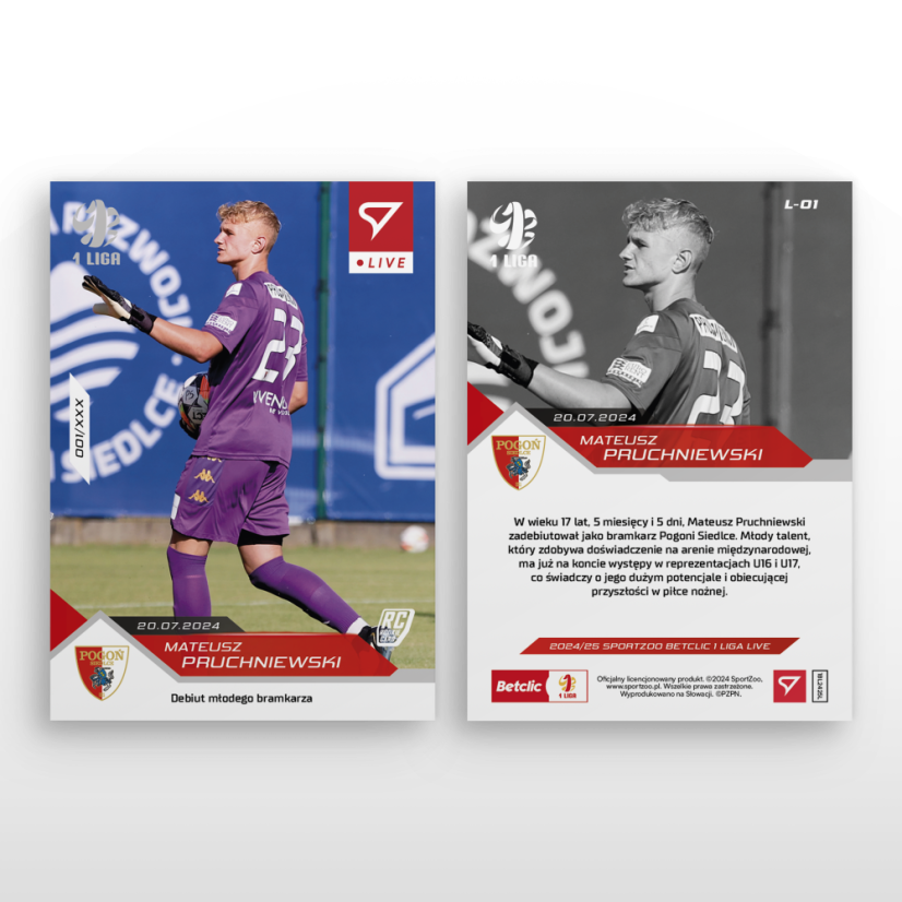 L- 01 Mateusz Pruchniewski Betclic 1 Liga 2024/25 LIVE