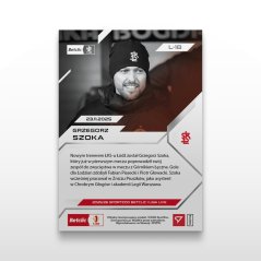 Football trading card L-18 Grzegorz Szoka - SportZoo Betclic 1 Liga 2025/26 LIVE