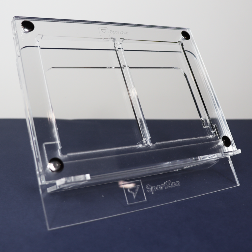 Holder 2x1 for 2 cards 180PT with a stand.