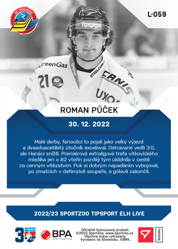 L-059 Roman Půček TELH 2022/23 LIVE