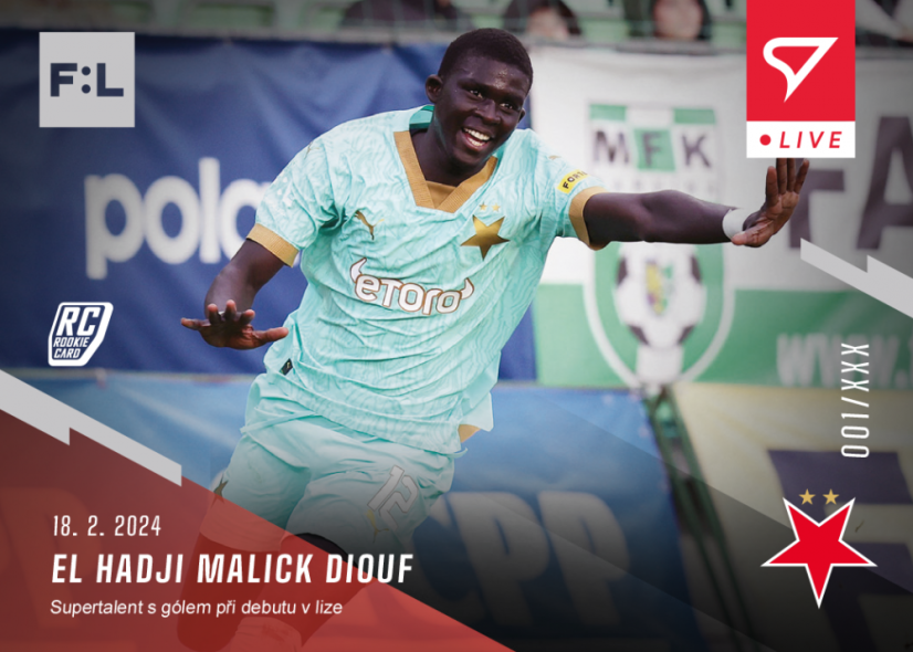 L-28 SADA El Hadji Malick DIOUF FORTUNA:LIGA 2023/24 LIVE + HOLDER