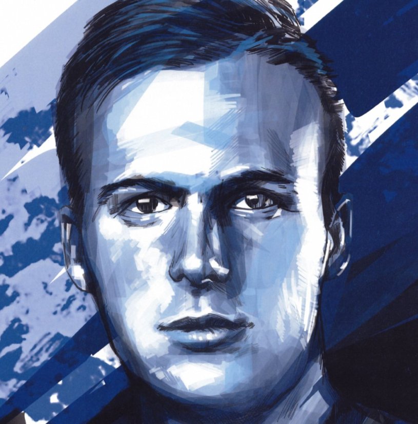 Portret z podpisem Slovenskí Sokoli 2021 x/4 - Marek Rodák
