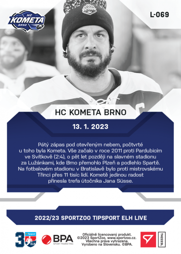 L-069 HC Kometa Brno TELH 2022/23 LIVE