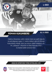 L-003 Roman Kukumberg TEL 2022/23 LIVE