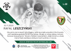 L-28 Rafał Leszczyński PKO Bank Polski Ekstraklasa 2023/24 LIVE